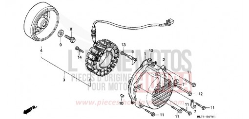 GENERATOR (2) VFR750FJ de 1988